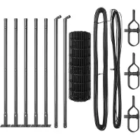 vidaXL Euro-Zaun mit Betonsockel 10 x 0,6 m PVC-beschichteter Stahl