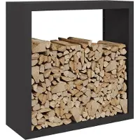 vidaXL Brennholzregal Weiß 60x40x60 cm Stahl