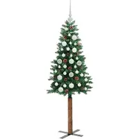 vidaXL Schlanker Weihnachtsbaum Grün 150 cm