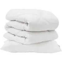vidaXL Bettwäsche-Set mit Kissen 2 Stk. Weiß Mikrofaser