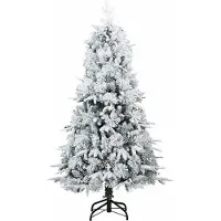 vidaXL Künstlicher klappbarer Weihnachtsbaum Weiß 150 cm PE und PVC