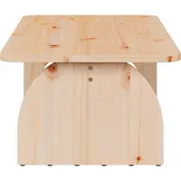 vidaXL Couchtisch Natur 80 x 50 x 31 cm Massivholz Kiefer