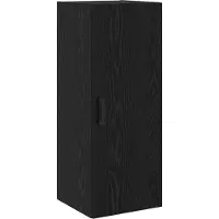 vidaXL Highboard Schwarz Eichen-Optik 34,5 x 34 x 180 cm Holzwerkstoff