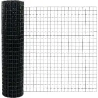 vidaXL Euro-Zaun mit Betonsockel 10 x 1,2 m PVC-beschichteter Stahl