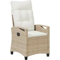 vidaXL Gartenstuhl 2 stk. Beige und Creme Stahl und Polyester