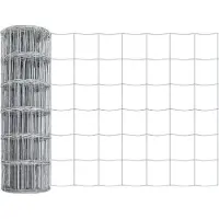 vidaXL Euro-Zaun mit Betonsockel 10 x 0,6 m Verzinkter Stahl Silber