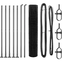 vidaXL Euro-Zaun mit Betonsockel 10 x 1,6 m PVC-beschichteter Stahl