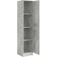 vidaXL Highboard Betongrau 35 x 39 x 168 cm