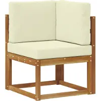 vidaXL Outdoor-Sofagarnitur 10 stk. Natur und Creme