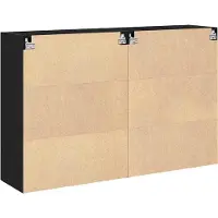 vidaXL Wandschränke 2 stk. Schwarz Eichen-Optik 69,5 x 34 x 90 cm