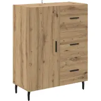 vidaXL Highboard 2 stk. Artisan-Eiche 69,5 x 34 x 180 cm Holzwerkstoff