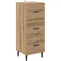 vidaXL Highboard Artisan-Eiche 34,5 x 34 x 180 cm Holzwerkstoff