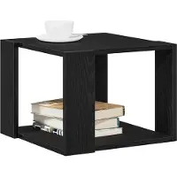 vidaXL Couchtisch Schwarz Eichen-Optik 40 x 40 x 30 cm Holzwerkstoff