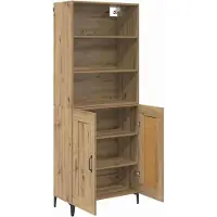 vidaXL Highboard 2 stk. Artisan-Eiche 69,5 x 34 x 180 cm Holzwerkstoff