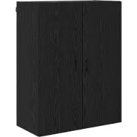 vidaXL Highboard Schwarz Eichen-Optik 69,5 x 34 x 180 cm Holzwerkstoff