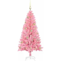 vidaXL Weihnachtsbaum Rosa 150 cm PVC