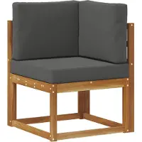 vidaXL Outdoor-Sofagarnitur 8 stk. Natur und Anthrazit