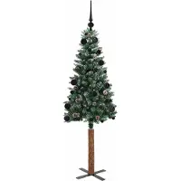 vidaXL Schlanker Weihnachtsbaum Grün 150 cm