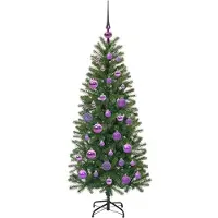 vidaXL Künstlicher Weihnachtsbaum Grün 120 cm PE und PVC