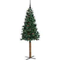vidaXL Schlanker Weihnachtsbaum Grün 180 cm