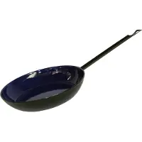 Riess 0565-025, Rund, Allzweckpfanne, Schwarz, Blau, Emaille, Keramik, Gas, Induktion, Emaille