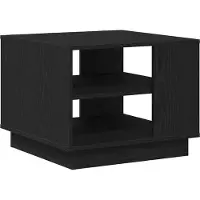 vidaXL Couchtisch Schwarz Eichen-Optik 55 x 55 x 42 cm Holzwerkstoff