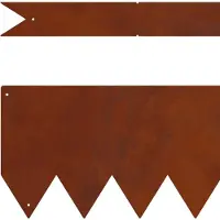 vidaXL Raseneinfassung 10 stk. 100 x 0,05 x 30 cm Weathering Steel