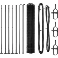 vidaXL Euro-Zaun mit Betonsockel 10 x 1,5 m PVC-beschichteter Stahl