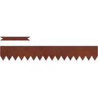 vidaXL Raseneinfassung 20 stk. 100 x 0,05 x 30 cm Rostig