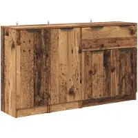 vidaXL Sideboard 3 stk. Altholz 120 x 30 x 70 cm Holzwerkstoff