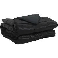 vidaXL Ganzjahresbettdecke 220 x 260 cm 300 g/m² Schwarz