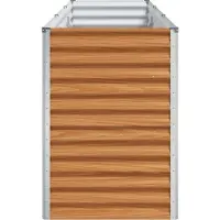 vidaXL Hochbeet Hellbraun 290 x 50 x 68 cm Verzinkter Stahl