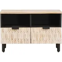 vidaXL TV-Schränk Weiße gewaschene Oberfläche 70 x 33 x 46 cm