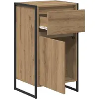 vidaXL Sideboard Kunsthandwerk Eiche 43 x 36 x 75,5 cm Holzwerkstoff
