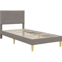 vidaXL Bettrahmen 90 x 200 cm Taupe
