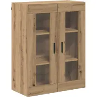 vidaXL Highboard 2 stk. Artisan-Eiche 69,5 x 34 x 180 cm Holzwerkstoff