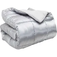 vidaXL Winterbettdecke 240 x 260 cm 450 g/m² Silber