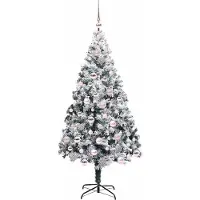 vidaXL Künstlicher Weihnachtsbaum Weiß 180 cm