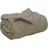 vidaXL Winterbettdecke 135 x 200 cm 450 g/m² Hellgrau
