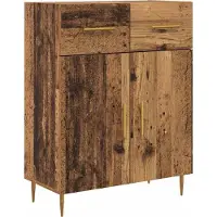 vidaXL Highboard Altholz 69,5 x 34 x 180 cm Holzwerkstoff