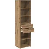 vidaXL Highboard Artisan-Eiche 50 x 42,5 x 185 cm Holzwerkstoff