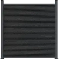 vidaXL Zaunelement Grau 1737x186 cm WPC