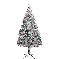 vidaXL Künstlicher Weihnachtsbaum Weiß 240 cm