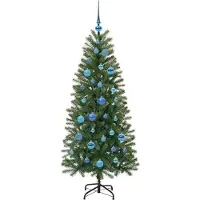 vidaXL Künstlicher Weihnachtsbaum Grün 150 cm PE und PVC