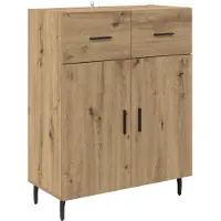 vidaXL Highboard 2 stk. Artisan-Eiche 69,5 x 34 x 180 cm Holzwerkstoff
