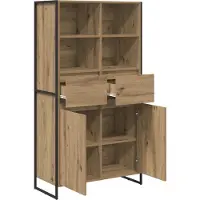 vidaXL Sideboard Kunsthandwerk Eiche 81 x 36 x 150.5 cm Holzwerkstoff