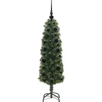 vidaXL Künstlicher Weihnachtsbaum mit 150 LEDs mit Ständer Grün 120 cm