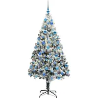 vidaXL Künstlicher Weihnachtsbaum Weiß 180 cm