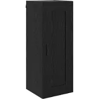 vidaXL Highboard Schwarz Eichen-Optik 34,5 x 34 x 180 cm Holzwerkstoff