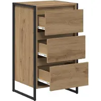 vidaXL Sideboard Kunsthandwerk Eiche 42 x 36 x 75,5 cm Holzwerkstoff